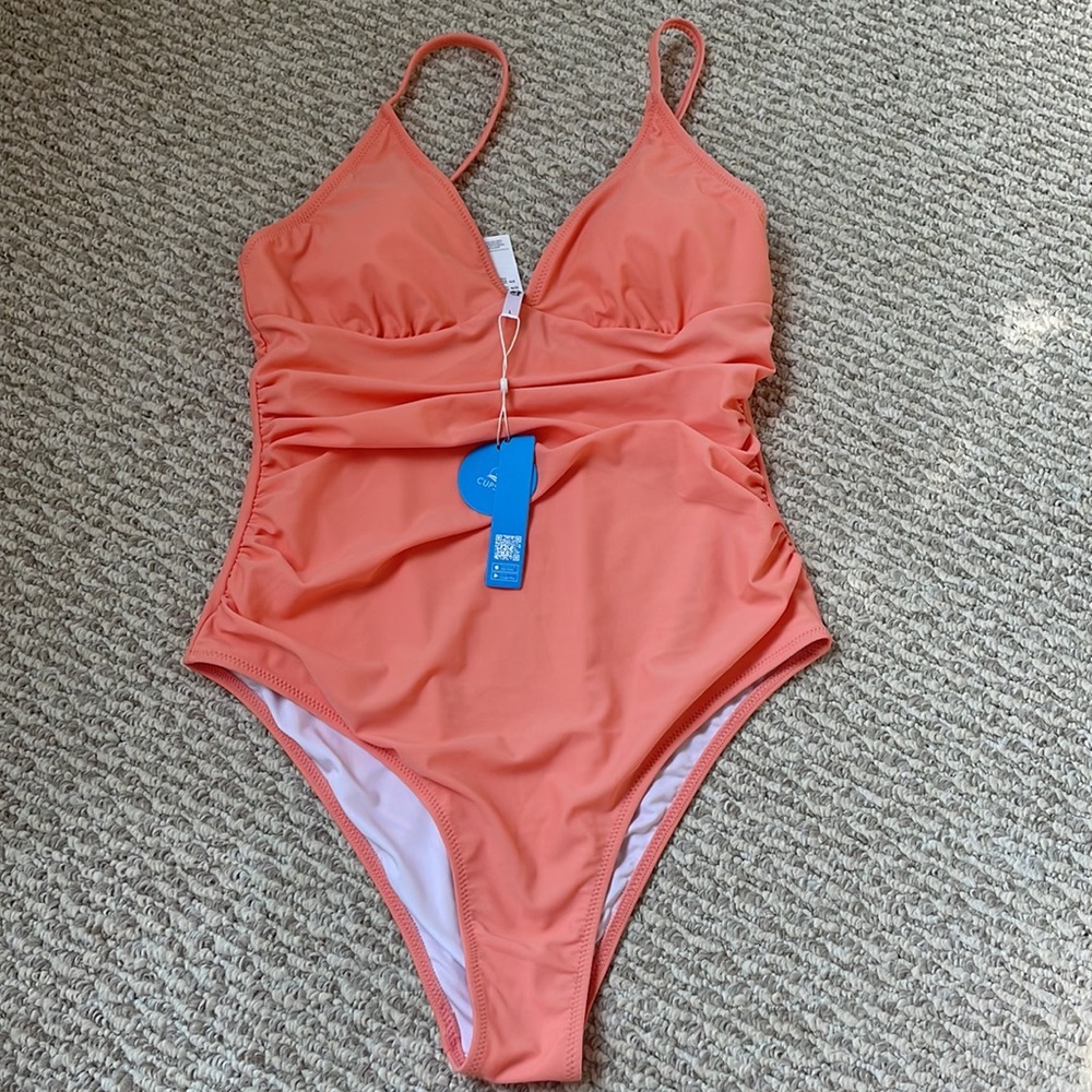 Essential Space V-Neck Retro One Piece Swimsuit
